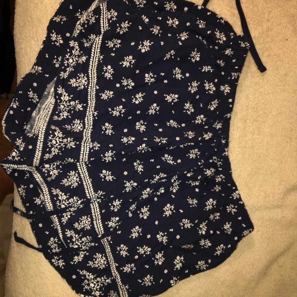 patterned flowy shorts